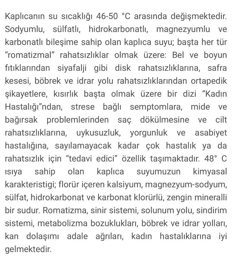 Sivas Camlica Termal Bungalow מראה חיצוני תמונה